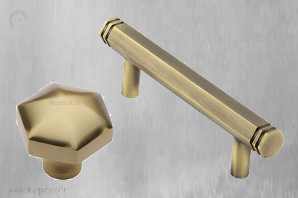 شش پر آلومینیومی (6 گوش آلومینیومی) 6 دستگیره ساخته شده با شش گوش آلومینیومی